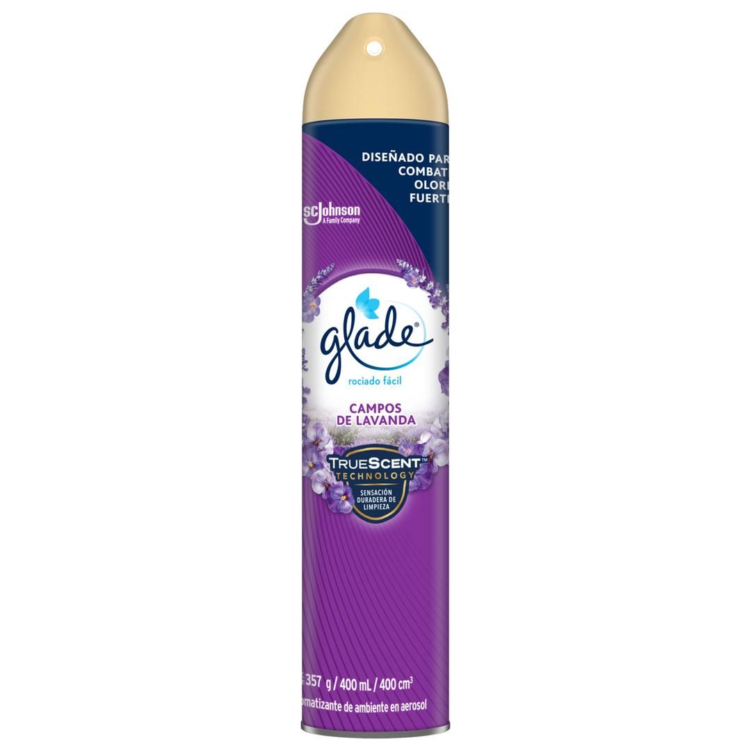 GLADE AEROSOL CAMPOS DE LAVANDA 400ML