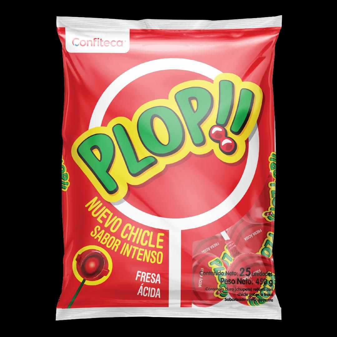 CHUPETE PLOP FRESA ACIDA 432G