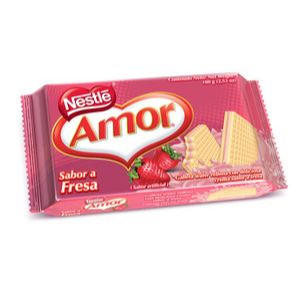 AMOR WAFRES FRESA 60X100G EC