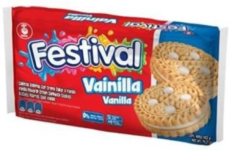 GALLETAS FESTIVAL VAINILLA PAQUETE X12 4