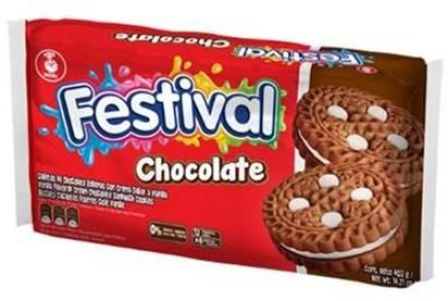 GALLETAS FESTIVAL CHOCOLATE 12X4UDS 403G