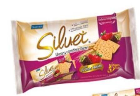 GALLETA SILUET FRUTOS ROJOS 12X252G