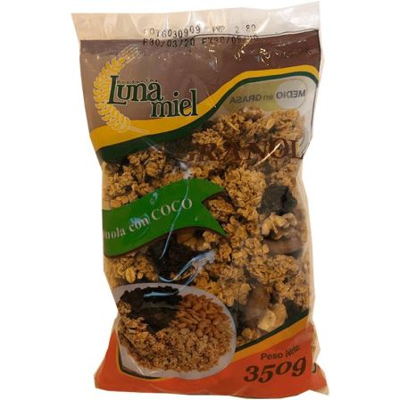 GRANOLA SABOR COCO LUNA DE MIEL 350G
