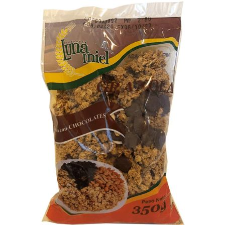 GRANOLA SABOR CHOCOLATE LUNA MIEL 350G