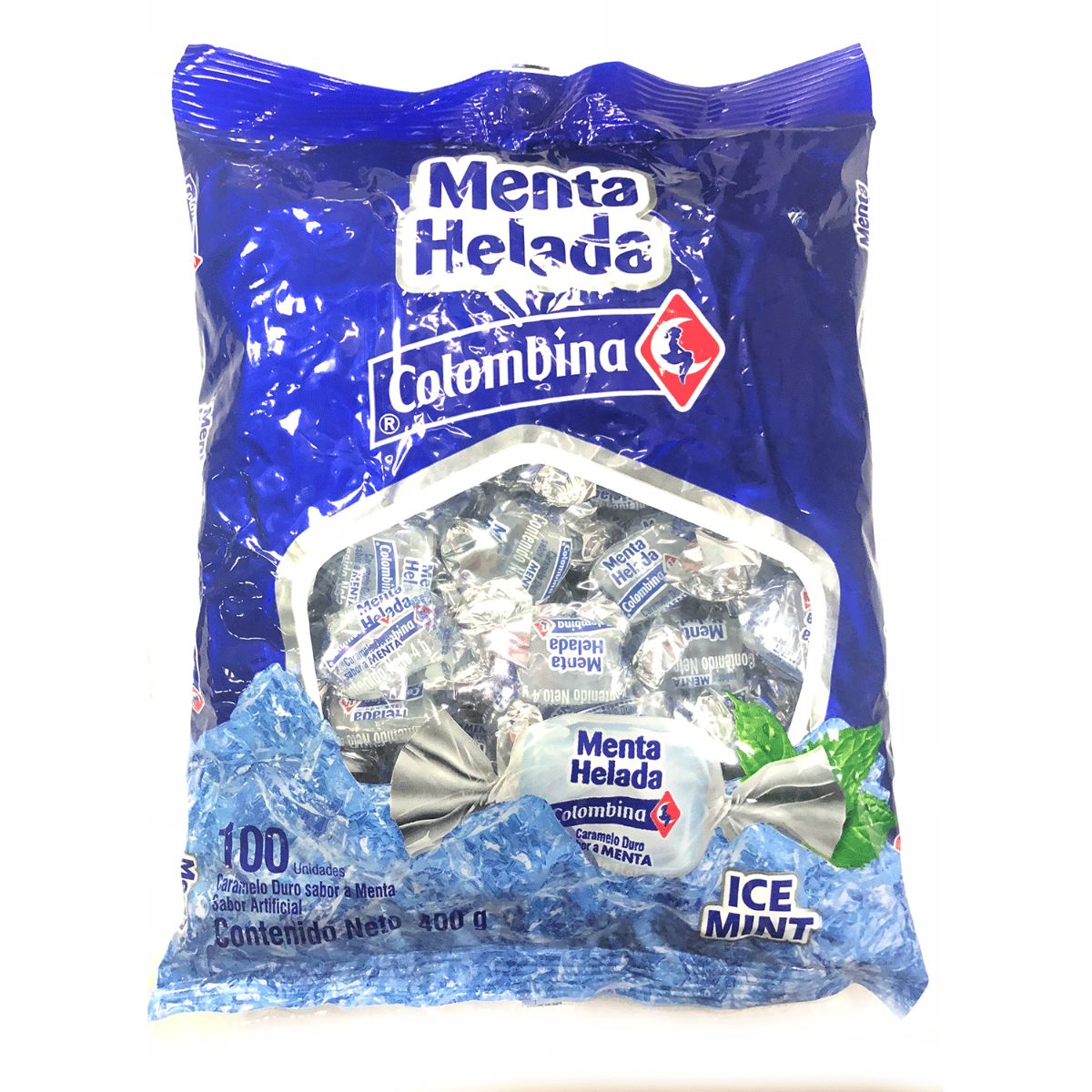 CARAMELO MENTA HELADA COLOMBINA 400G