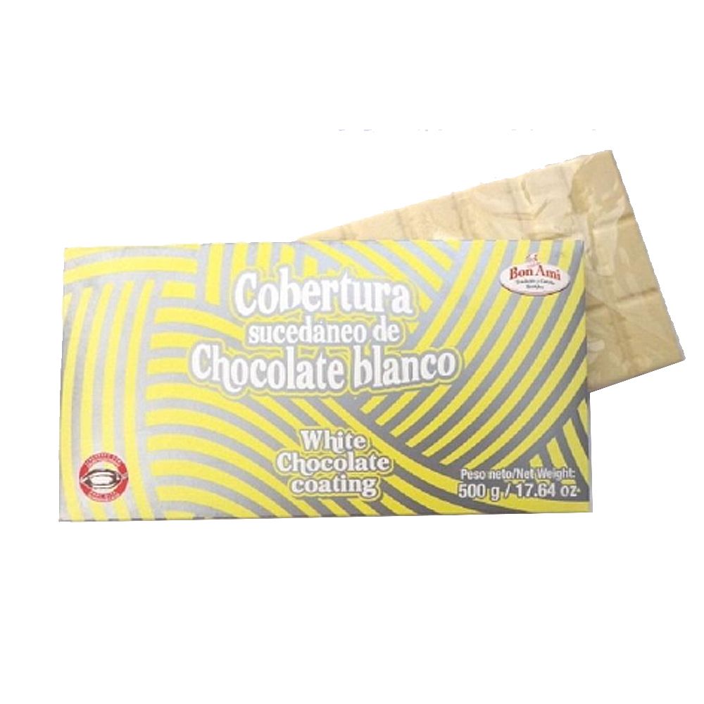 COBERTURA CHOCOLATE BLANCO BON AMI 500G