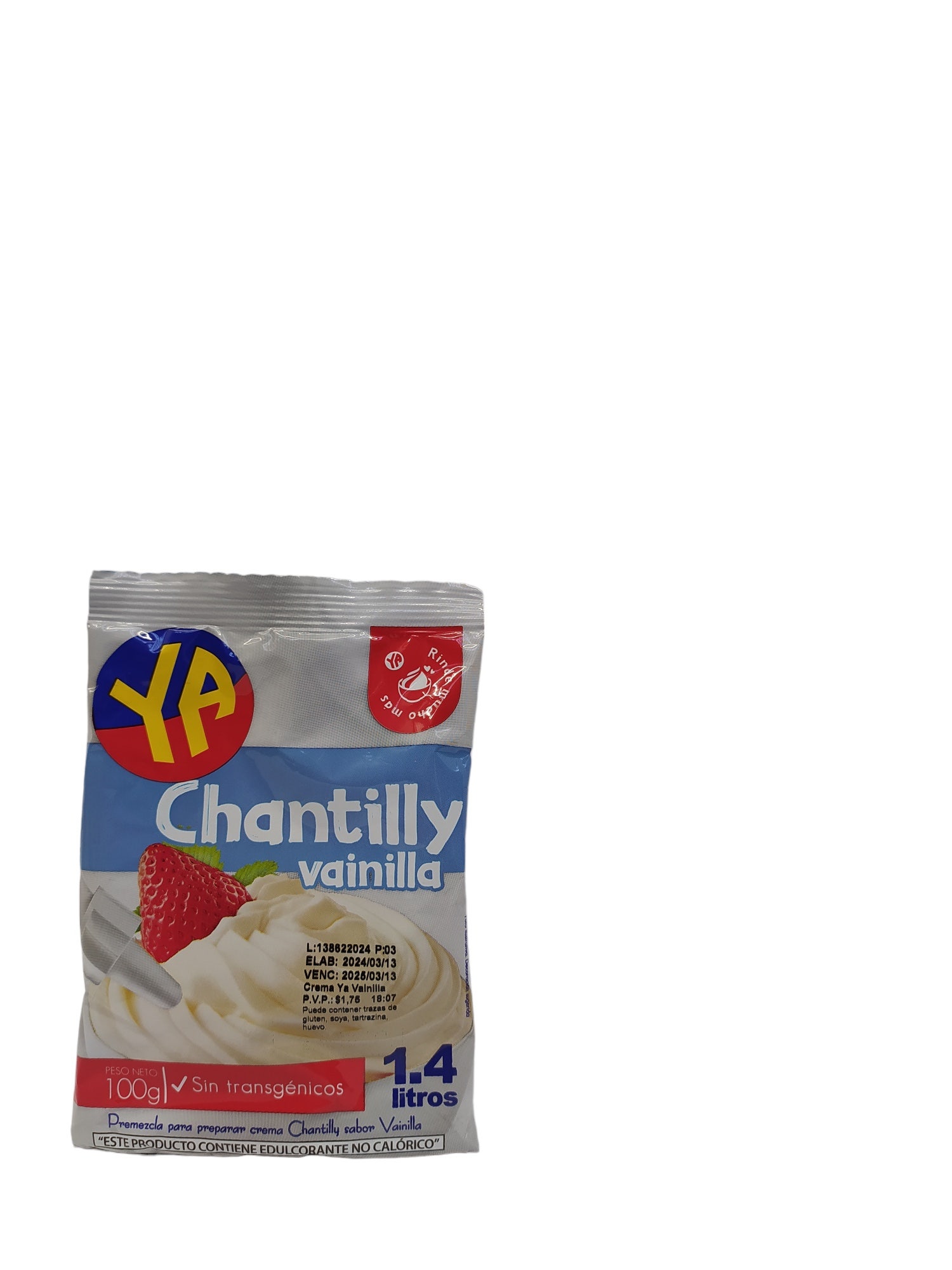 CREMA CHANTILLY YA 100G