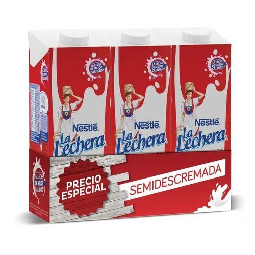 LA LECHERA LECHE SEMIDESCREMADA 3X1L