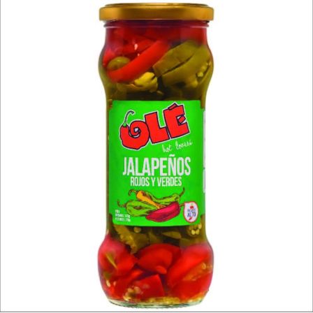 JALAPENOS ROJOS Y VERDES 370G OLE