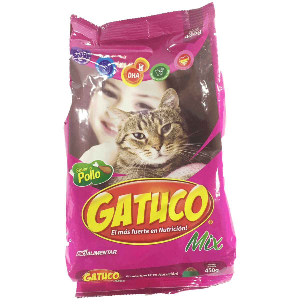 COMIDA DE GATO GATUCO MIX POLLO 450G