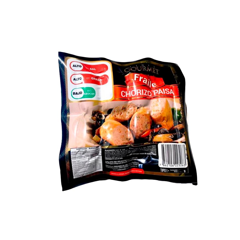 CHORIZO PAISA BOTON GOURMET 400G