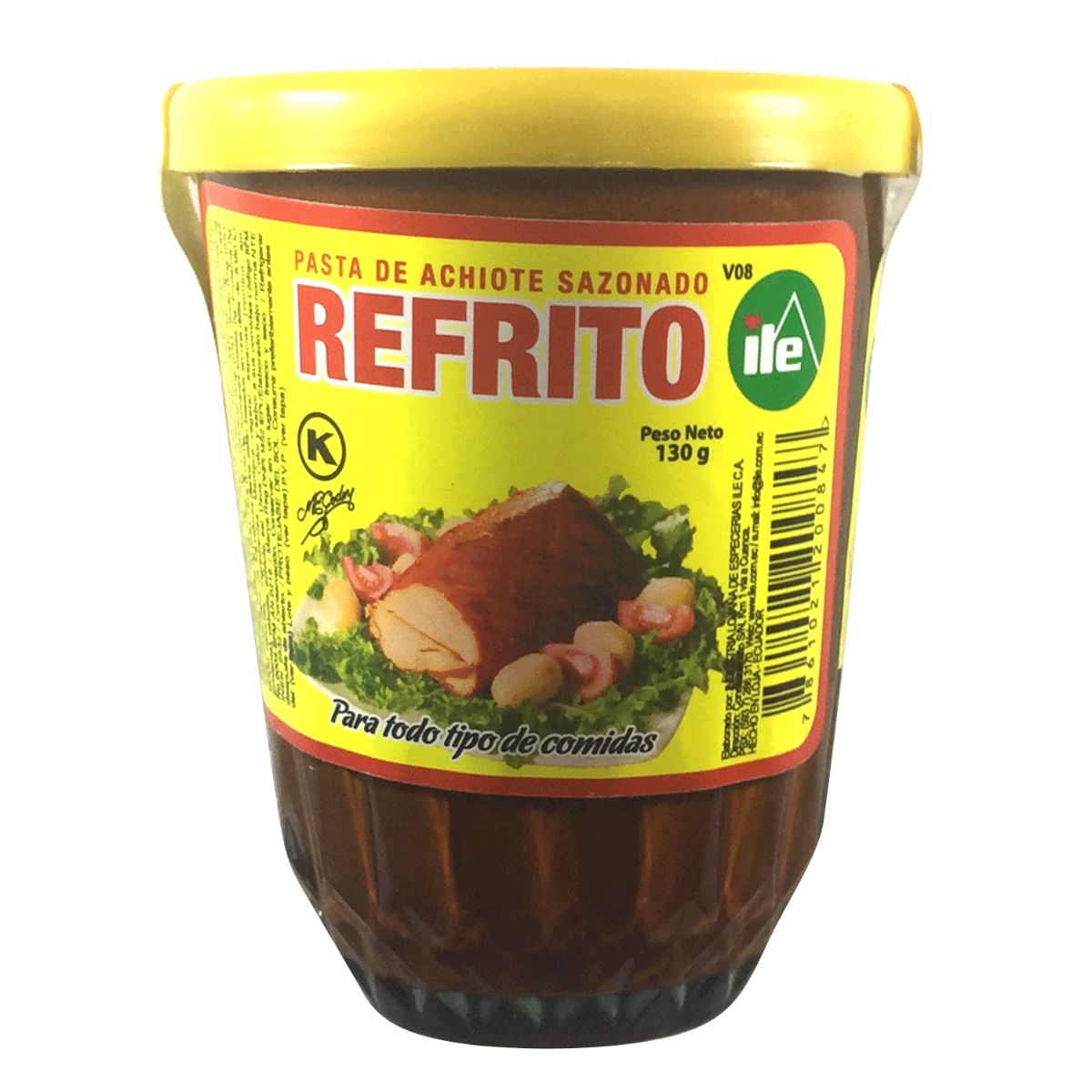 REFRITO - PASTA DE ACHIOTE VASO VIDRIO 130GR.