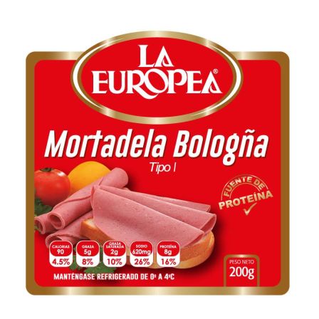 MORTADELA BOLOGNA 200G LA EUROPEA