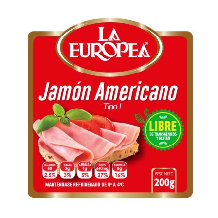 JAMON AMERICANO 200G LA EUROPEA