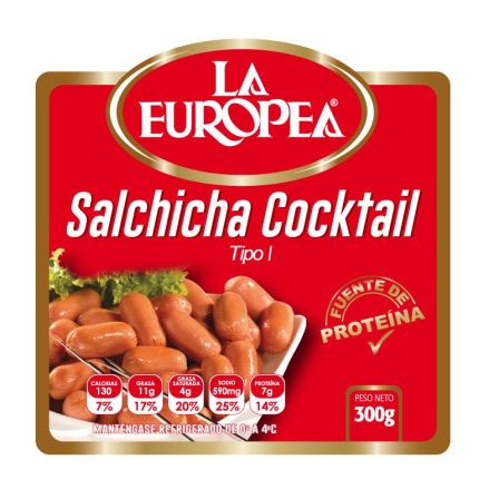 SALCHICHA COKTAIL 300G LA EUROPEA