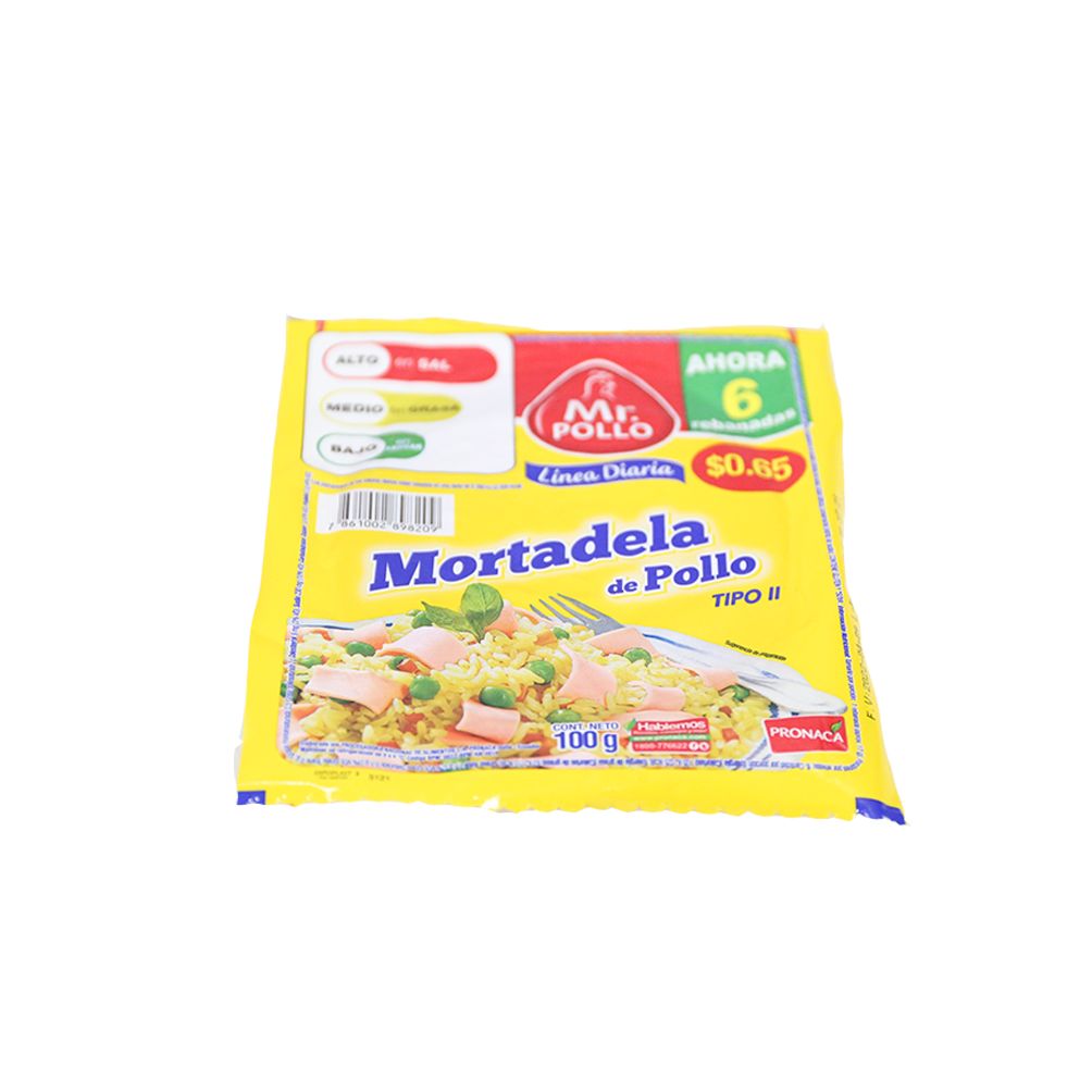 MORTADELA DE POLLO 85G 23195