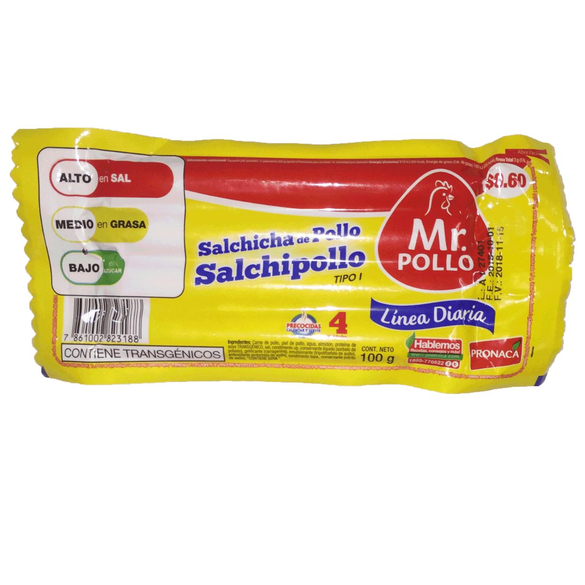 SALCHICHA DE POLLO 100G 23188