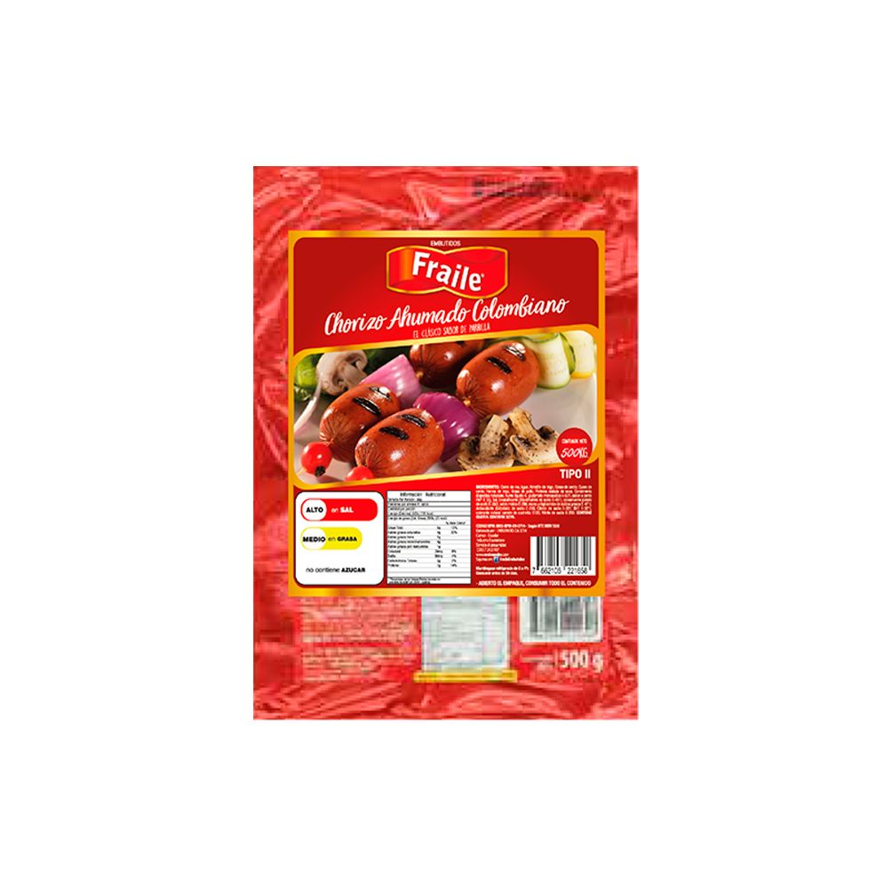 CHORIZO COLOMBIANO 500G FRAILE