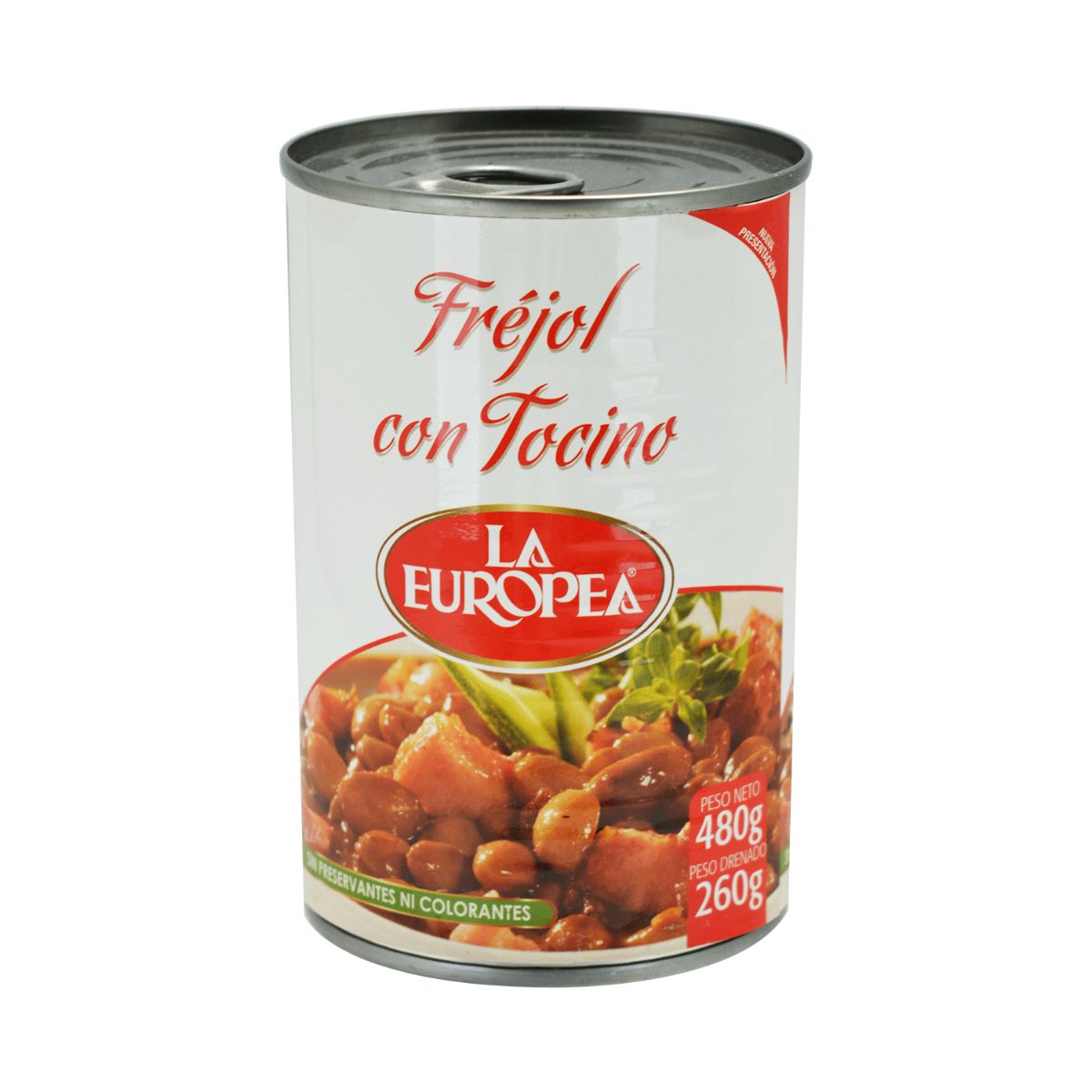 FREJOL CON TOCINO ENLATADO 480G LA EUROP