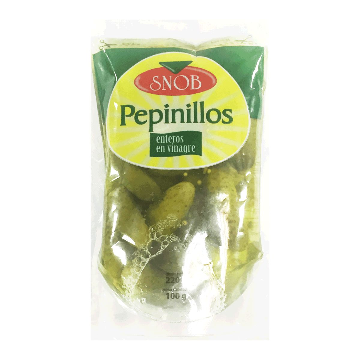 PEPINILLO ENTERO DOYPACK 220G