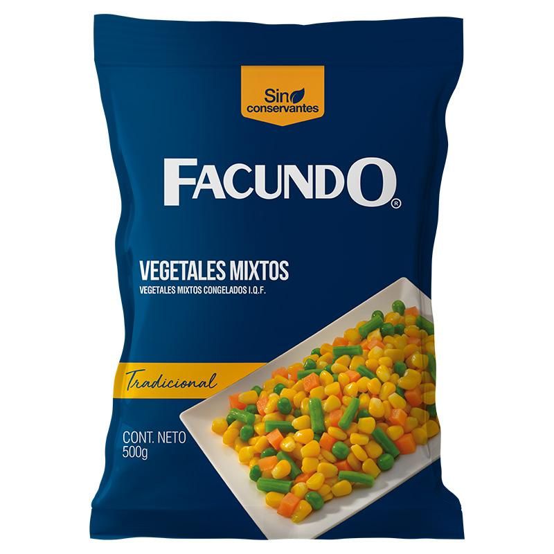 VEGETALES MIXTOS CONGELADOS FACUNDO 500G