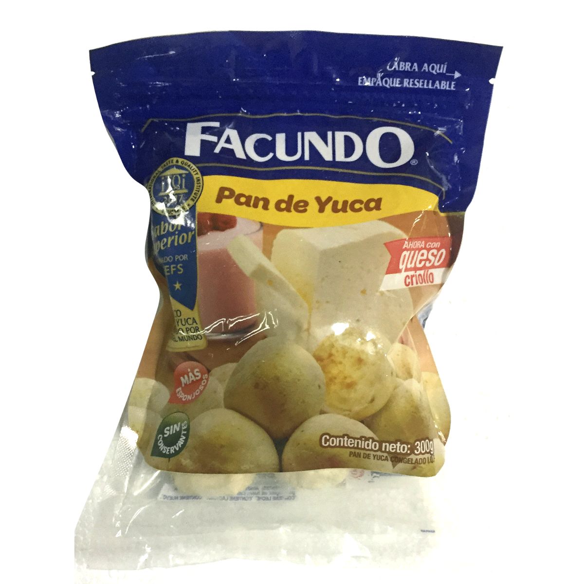 PAN DE YUCA CONGELADO FACUNDO 300G