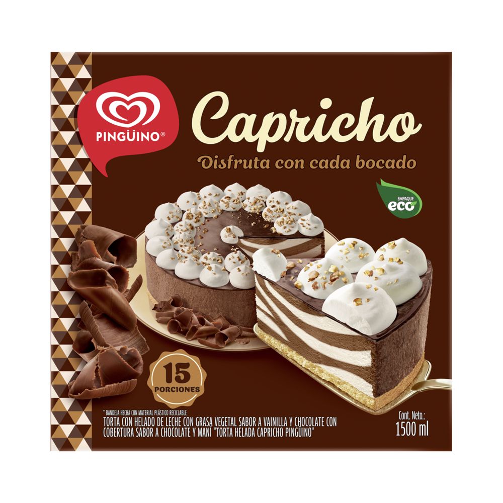 PINGUINO TORTA HELADA CAPRICHO 1X1.5L