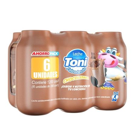 6PACK LECHE CHOCOLATE 200GR