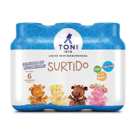 6PACK LECHE SURTIDO 200GR