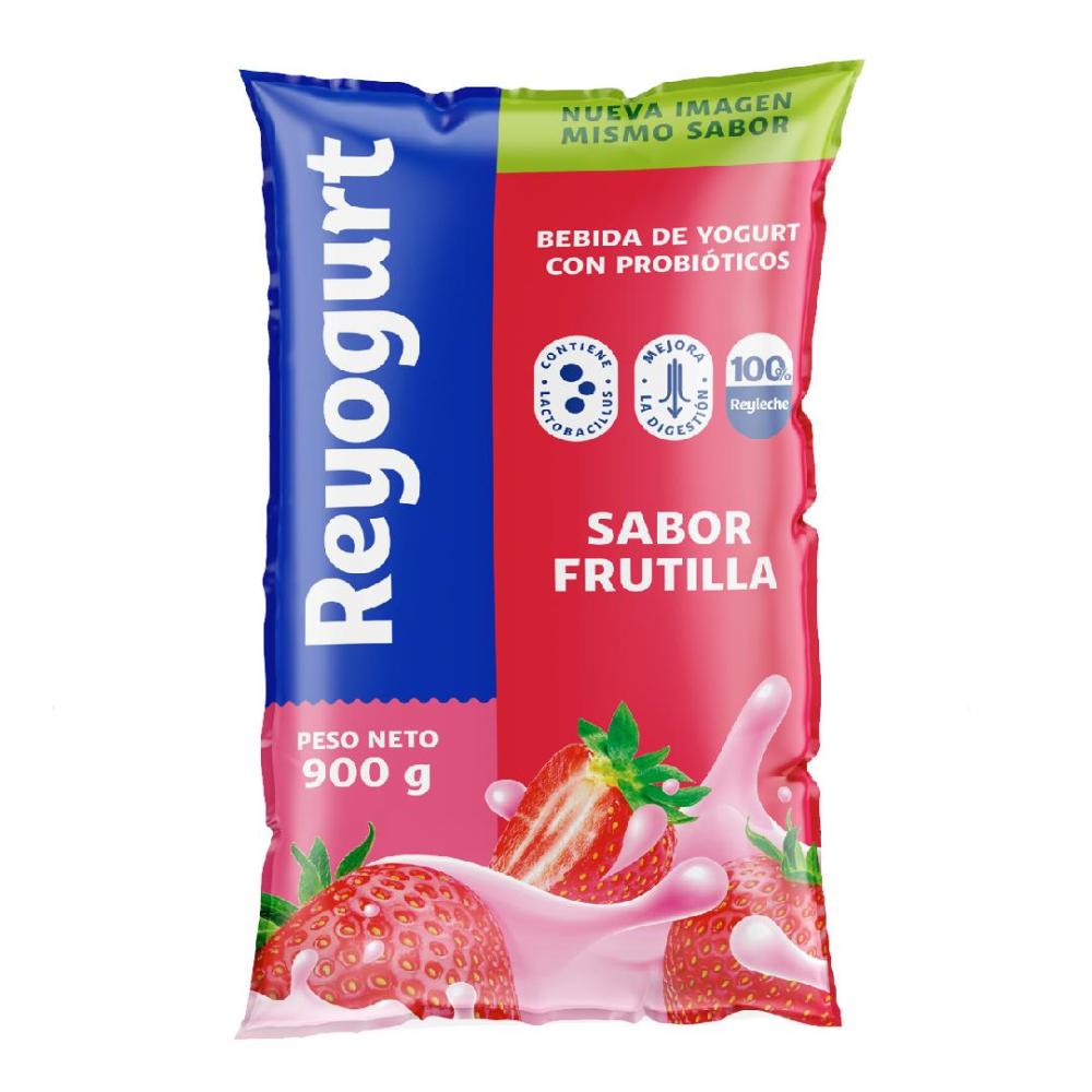 YOGURT FRUTILLA FUNDA REYOGURT 900ML