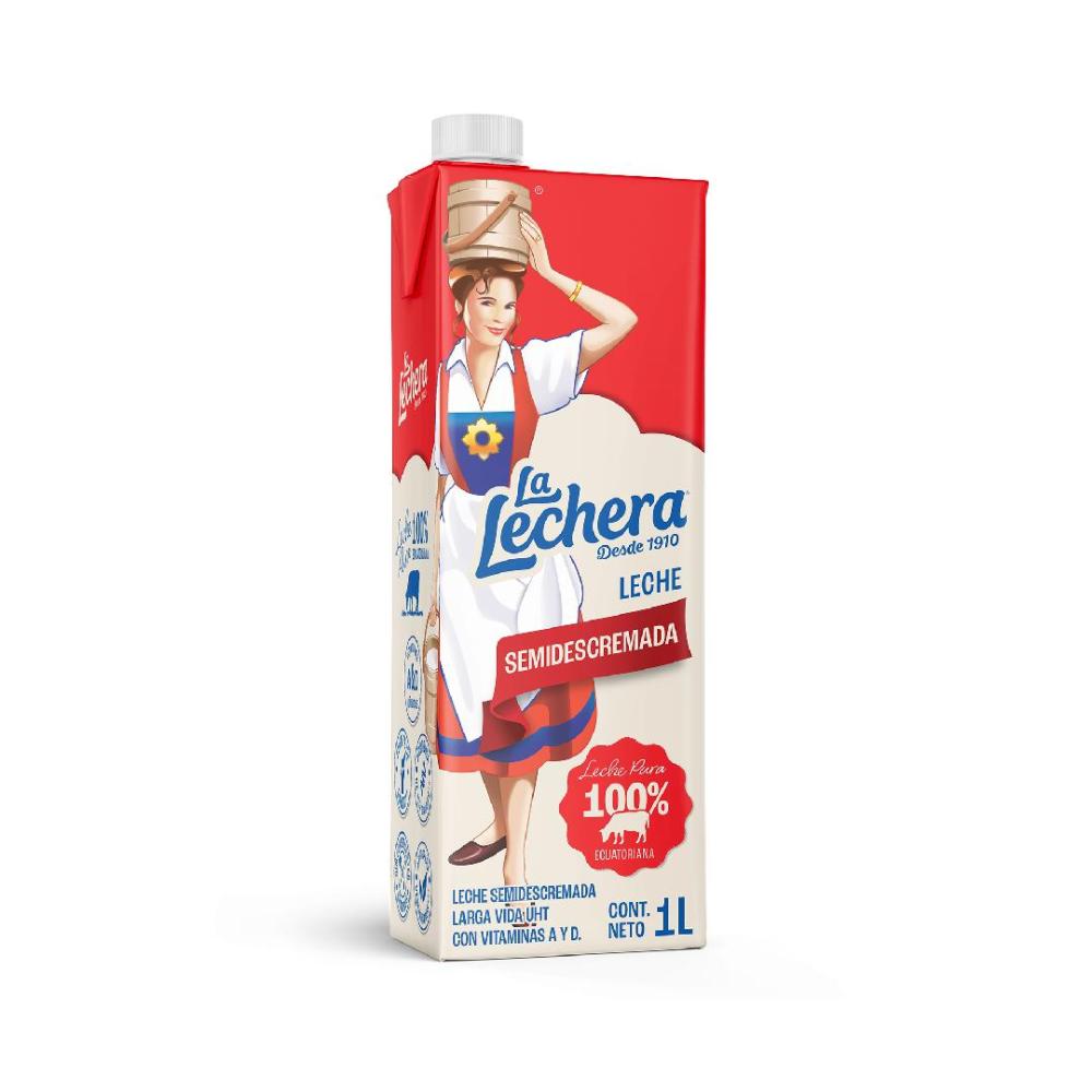 LA LECHERA LECHE SEMIDESCREMADA 12X1L