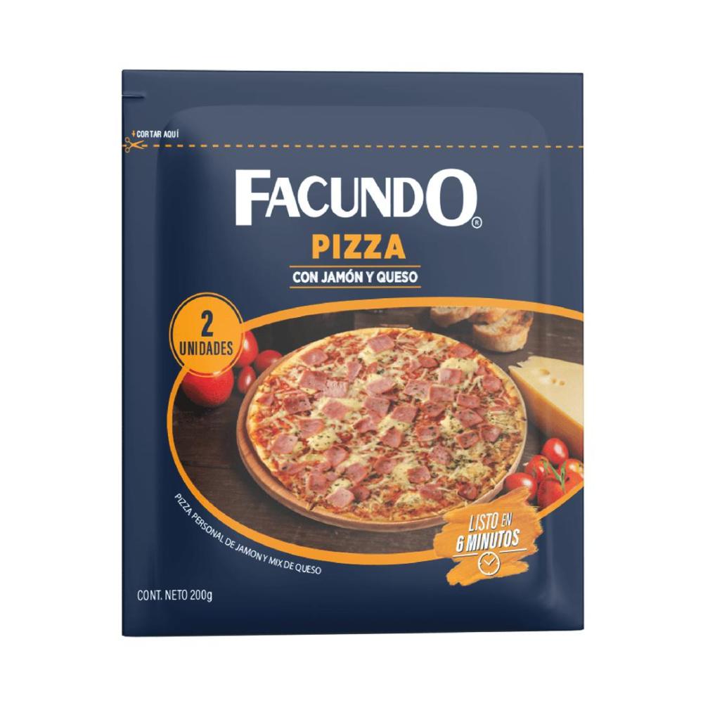 PIZZA CON JAMON Y QUESO CONGELADO FACUND