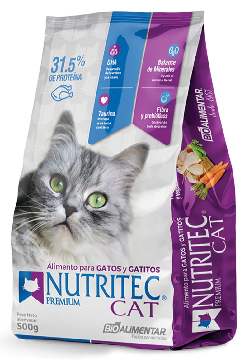 COMIDA DE GATO NUTRITEC CAT 500G