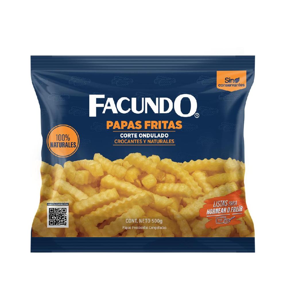 PAPAFRITA RIZADA FACUNDO500GR