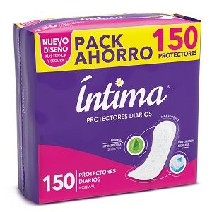 "PROTECTORES DIARIOS INTIMA150U0,31GR"