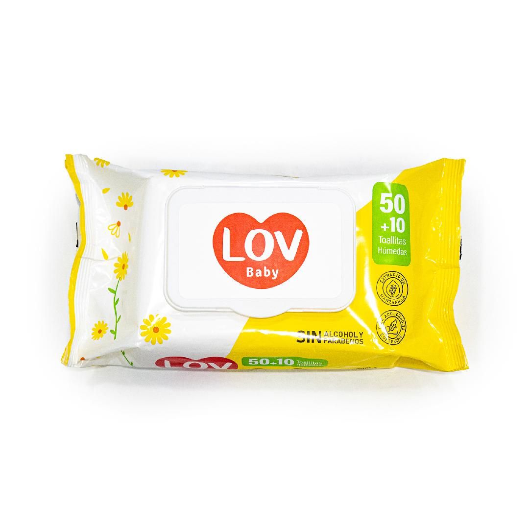 TOALLAS HUMEDAS LOVMANZANILLAX60251GR