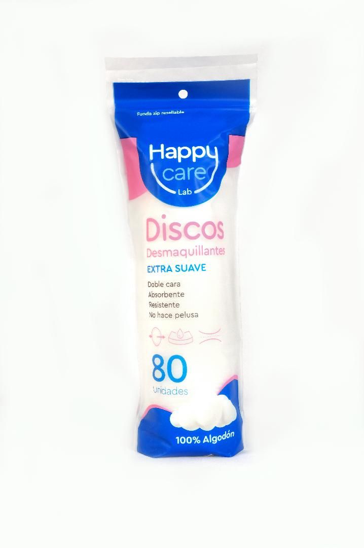 DISCOS DESMAQUILLANTES HAPPYCARE80U46GR