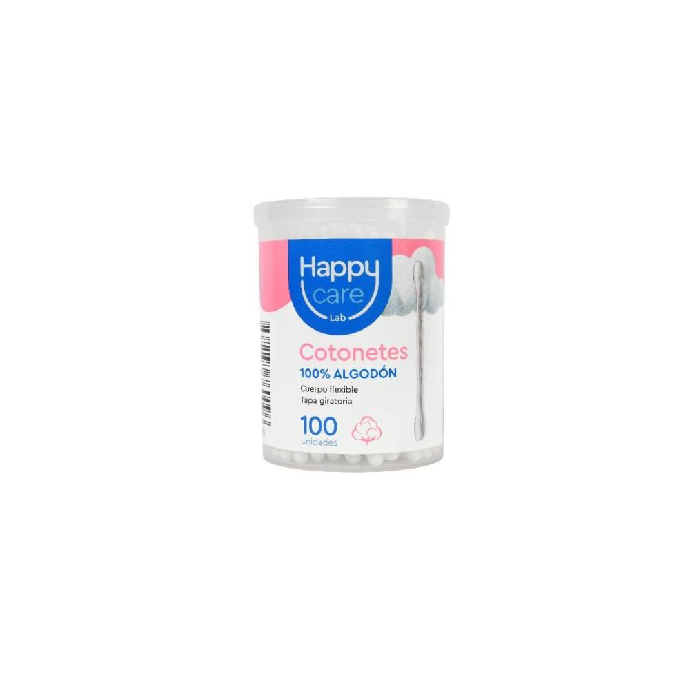COTONETES HAPPY CARE BOTE 100 UNDS