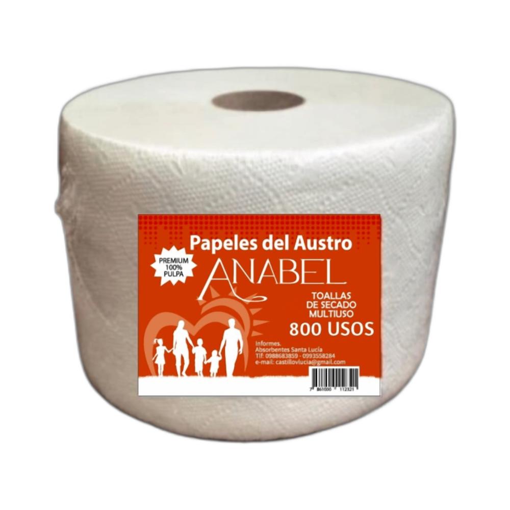 TOALLAS DE SECADO MULTIUSO ANABEL 200 METROS BLANCO (800 USOS)
