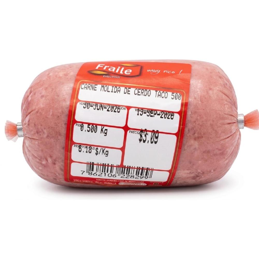 CARNE MOLIDA DE CERDO TACO 500GR