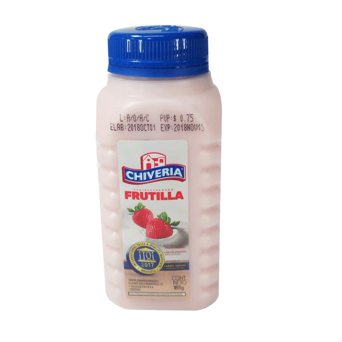 YOGURT FRUTILLA SEMIDESCEMADO CHIVERIA 1