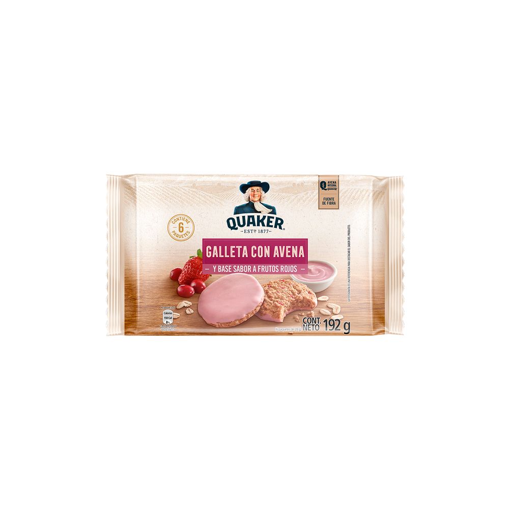 GALLETA QUAKER FRUTOS ROJOS 192G