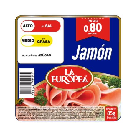 JAMON 85G LA EUROPEA