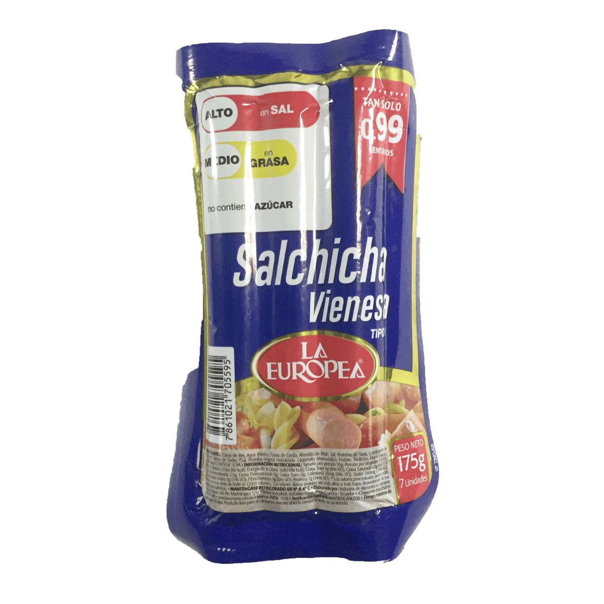 SALCHICHA VIENESA 175G LA EUROPEA