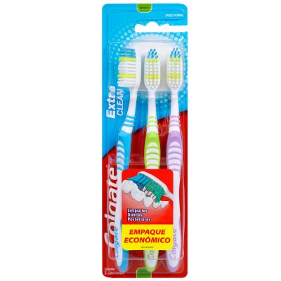 CEPILLO DENTAL COLGATE EXTRA CLEAN 3PACK