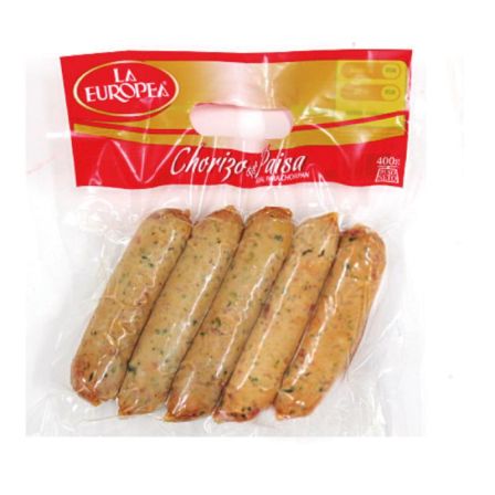 CHORIZO TIPO PAISA 400G LA EUROPEA