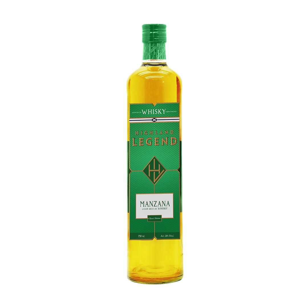 LICOR DE WHISKY HIGHLAND LEGEND MANZANA