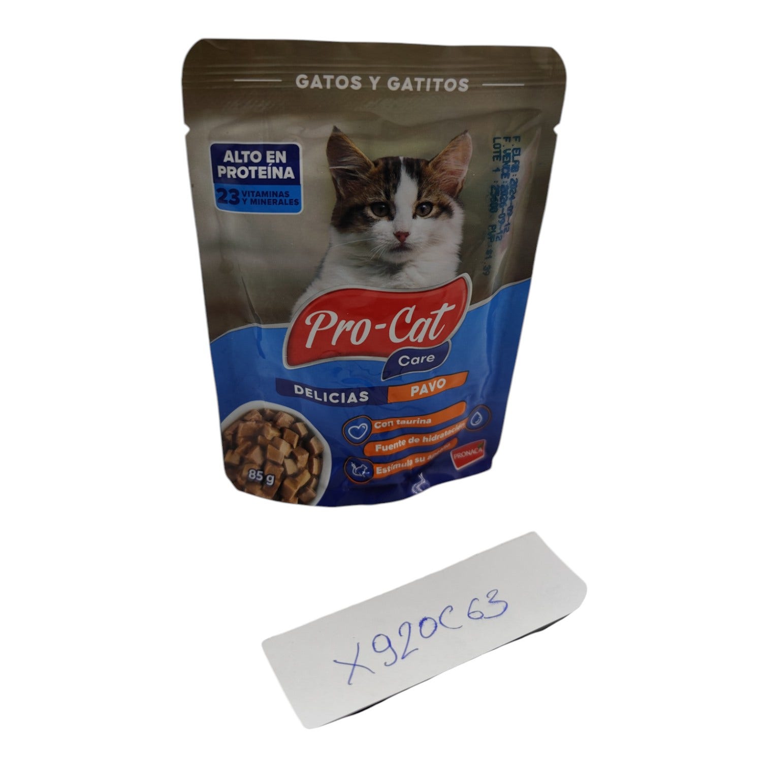 PRO-CAT CARE DELICIAS PAVO 85 GR