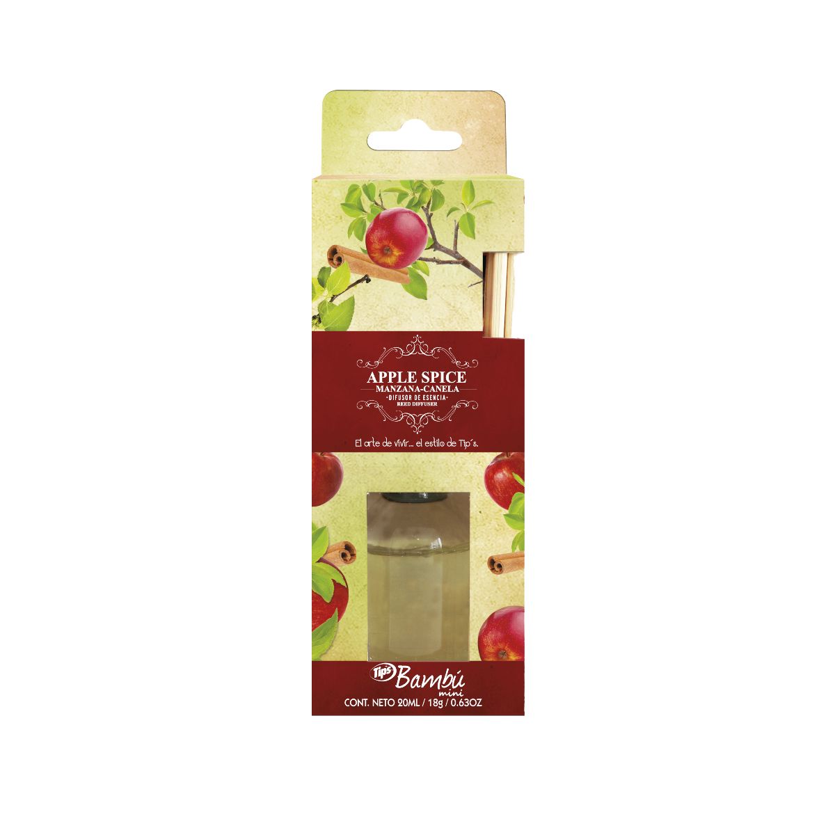 TIP`S BAMBU DIFUSOR ESCENCIA APPLE SPICE