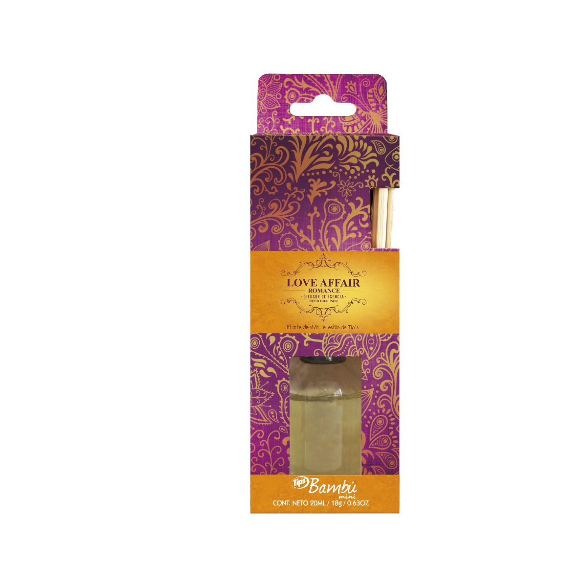 TIP`S BAMBU DIFUSOR ESCENCIA LOVE AFFAIR
